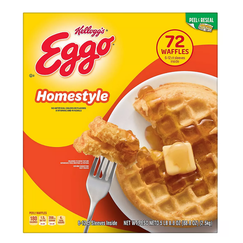 Waffles Kellogg's Eggo Homestyle 72Und