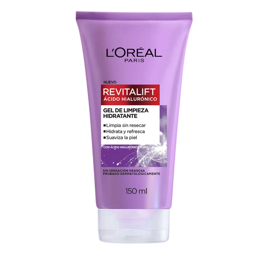 Gel de Limpieza Hidratante L'Oreal Revitalift Acido con Hialuronico 150ml