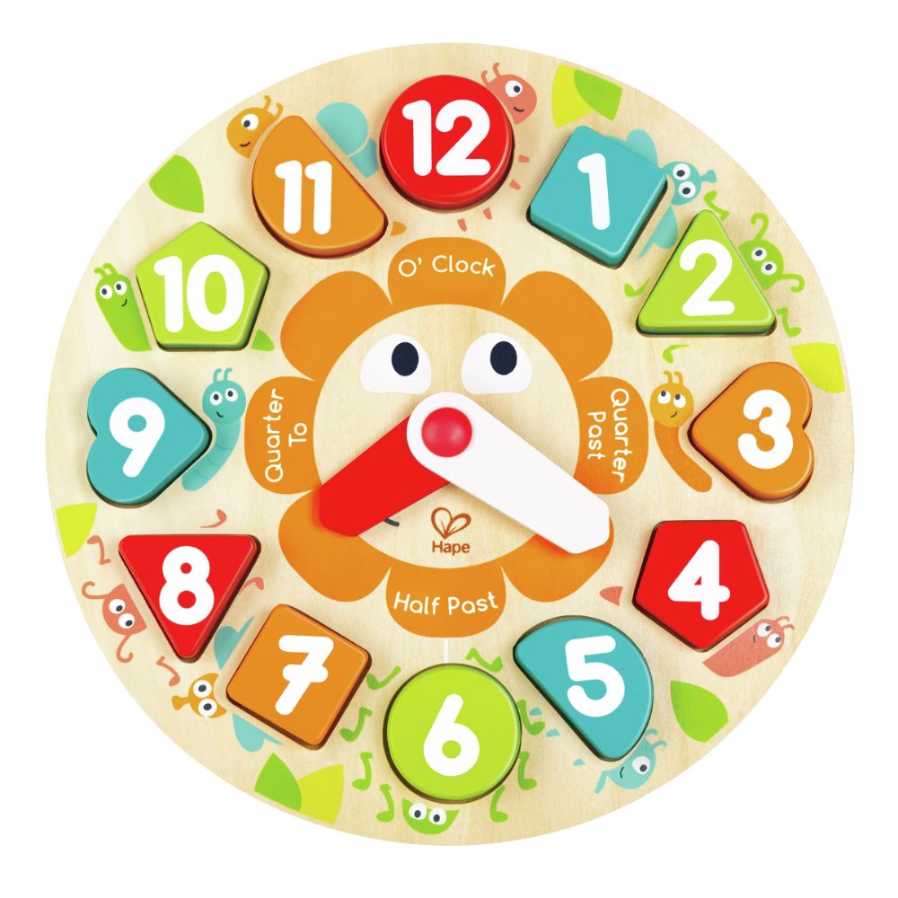 Hape Chunky Clock Puzzle 3+