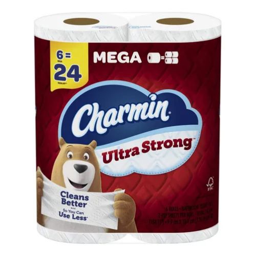 Charmin Papel de Baño Ultra Strong Cleans Better 6 Rollos