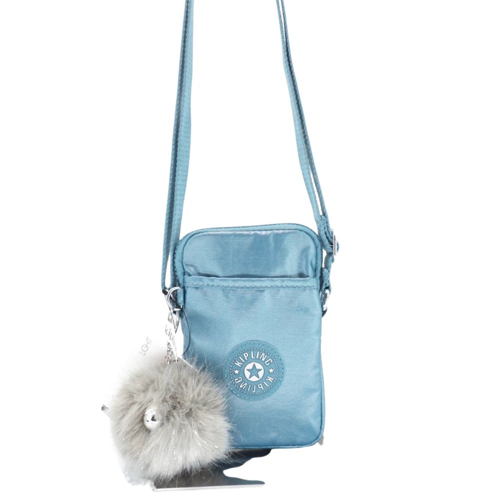 Kipling Bandolera Tally Aqua Tides Metallic