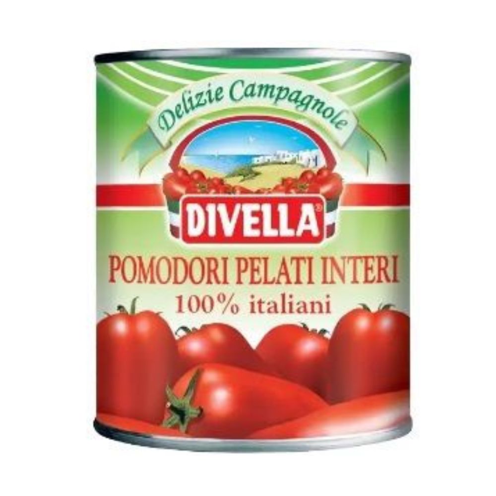 Divella Tomate Pelado Entero 800 gr