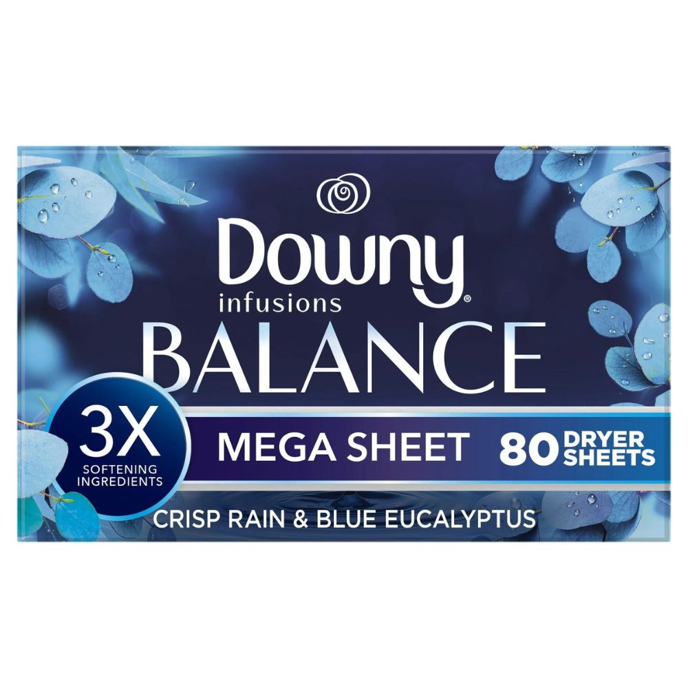 Downy Infusions Balance Mega Sheet 80und