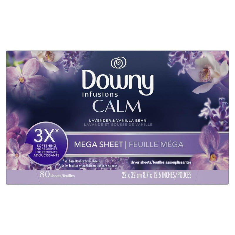 Downy Infusions Calm Mega Sheet 80und