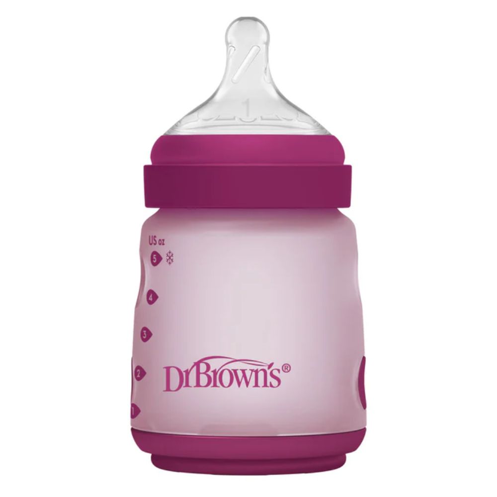 Dr.Brown's Biberon Anticolicos Tetina de Silicona Ancho Rosado 5oz