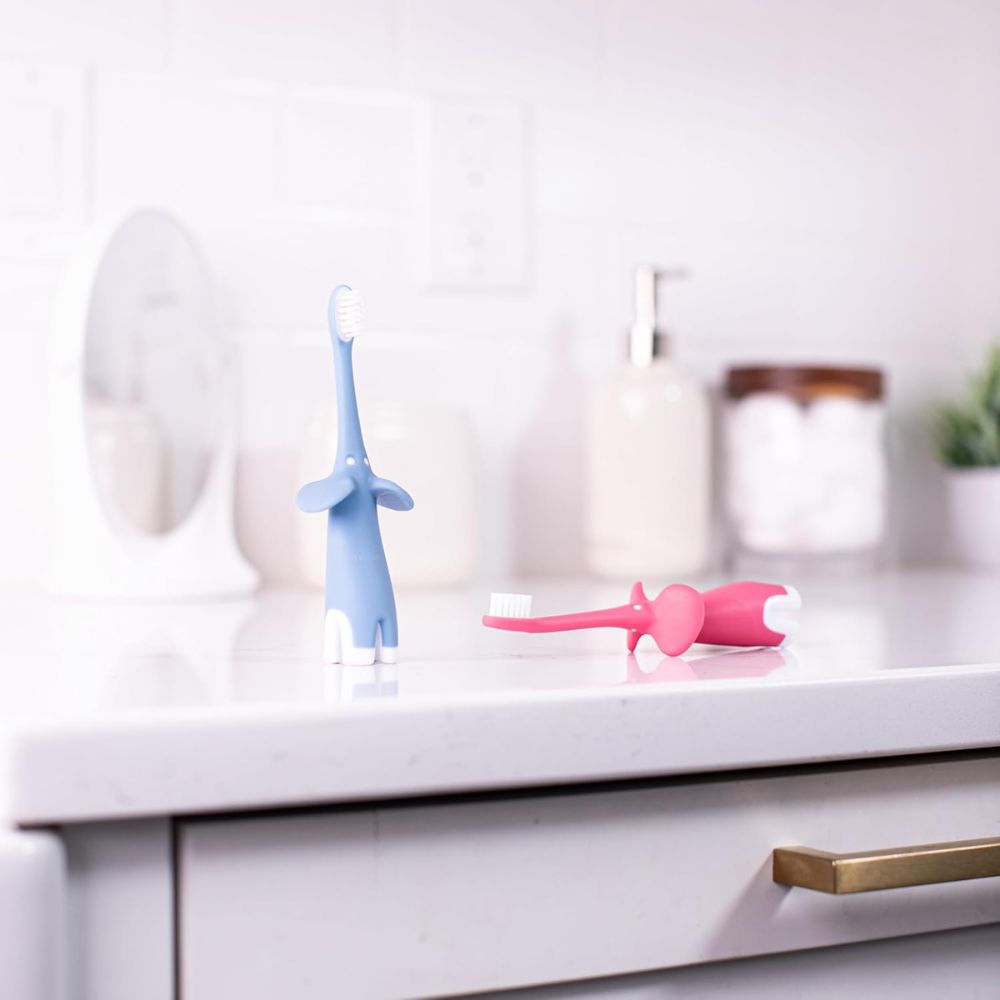 Dr.Browns Cepillo Dental Infantil Elefante Rosado 0-3+