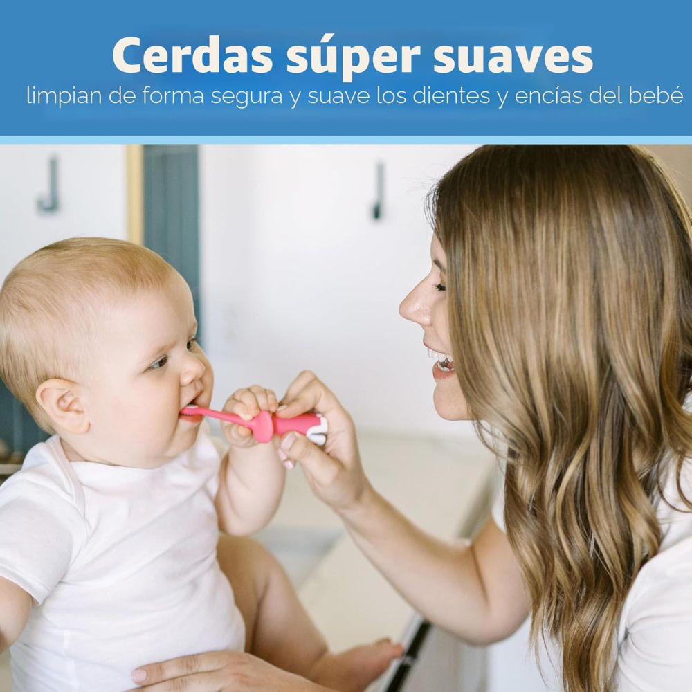 Dr.Browns Cepillo Dental Infantil Elefante Azul 0-3+