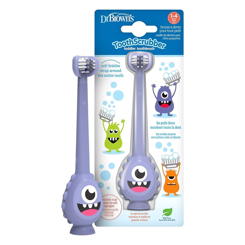 Dr.Browns Cepillo Dental Para NIños Monster Tres Caras 1-4+