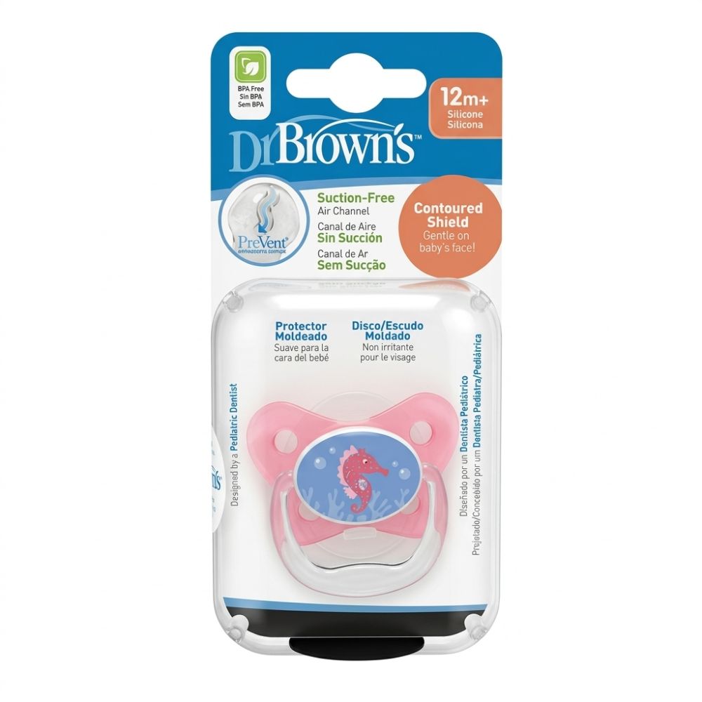 Dr.Browns Chupón Prevent De Silicona Para Niñas 12m+