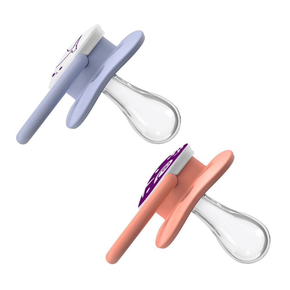 Dr.Browns Duo De Chupones Advantage Brilla en la Oscuridad 0-6m