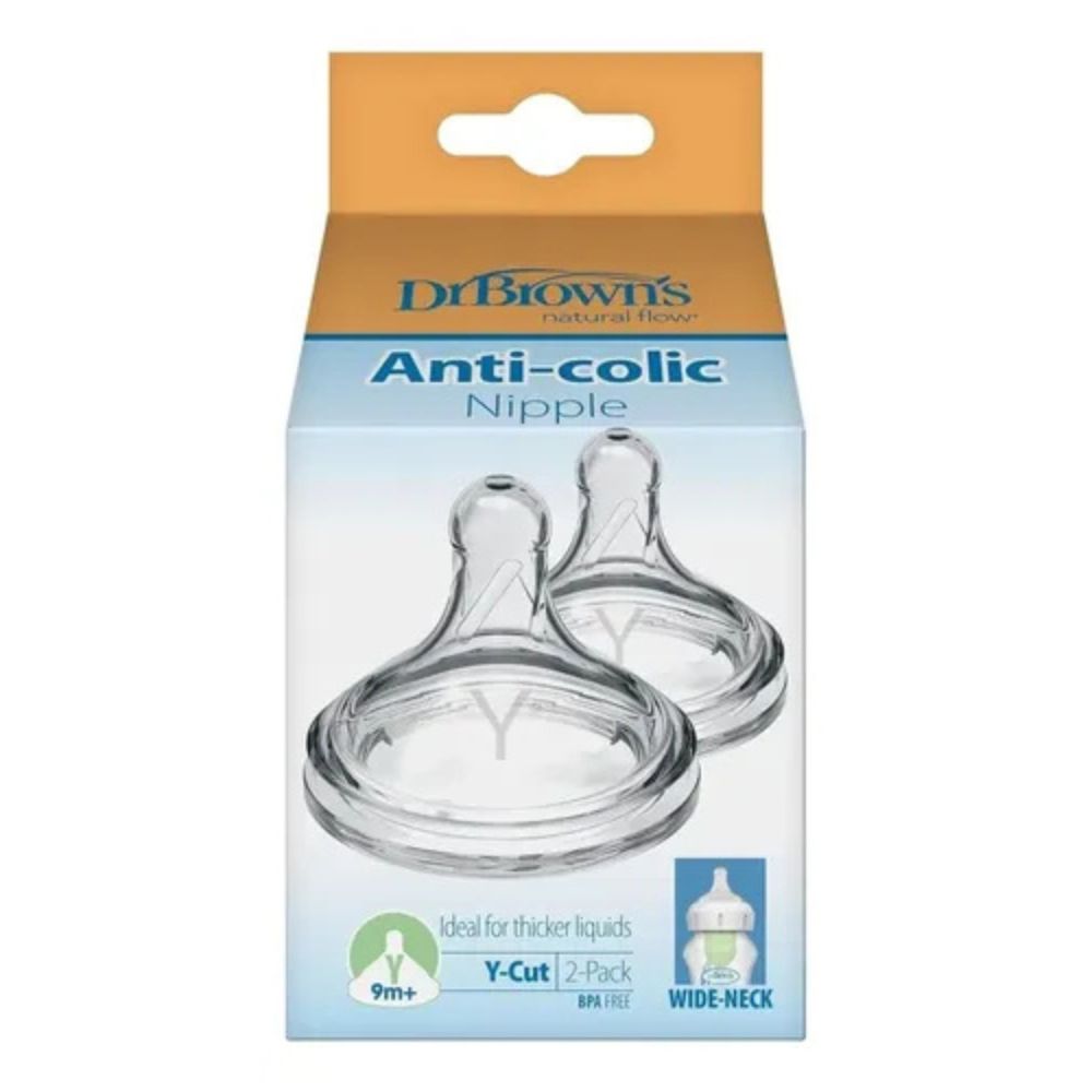 Dr.Browns Tetinas De Silicona Anticolicos En Corte Y 2 Pack