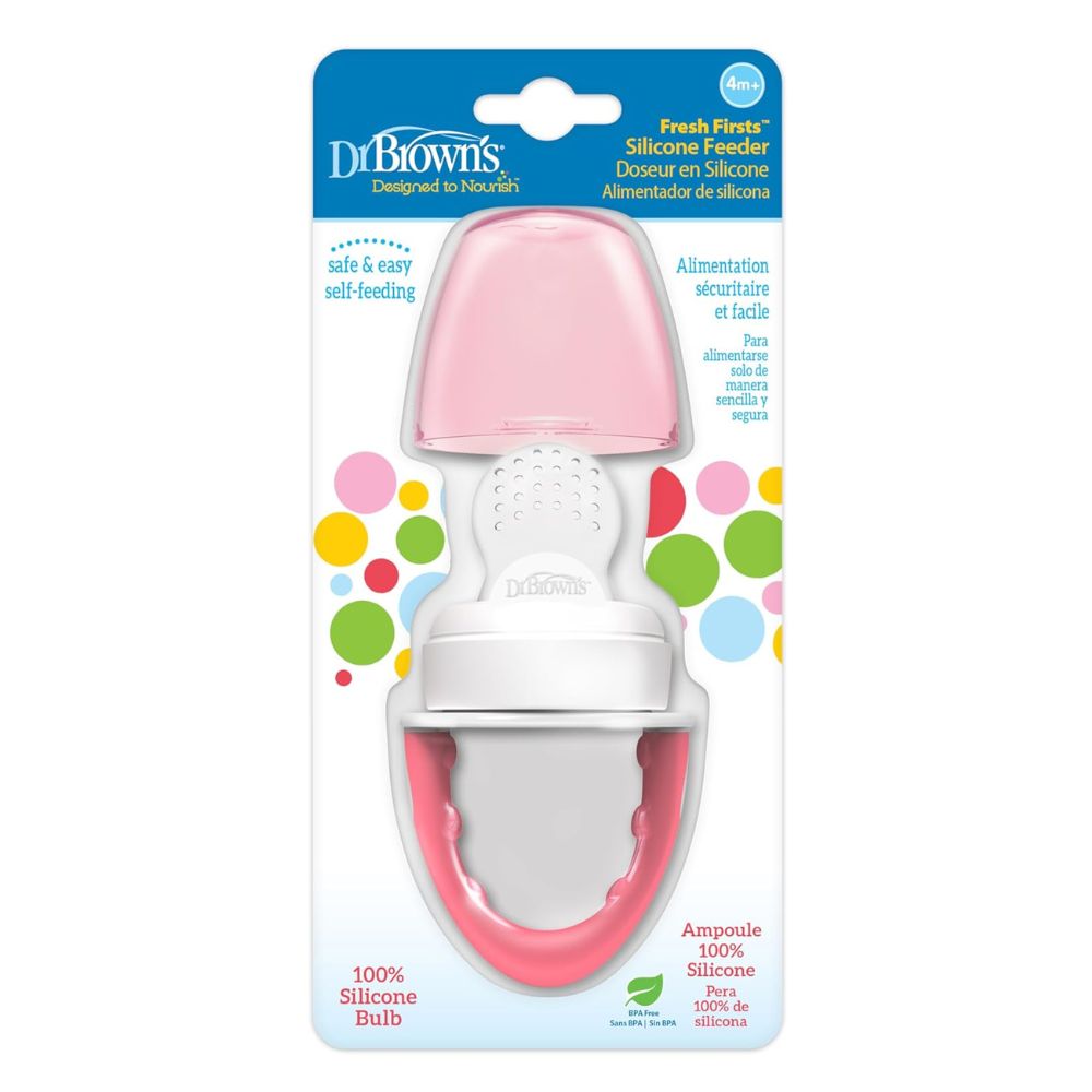 Dr.Browns Alimentador De Silicona Color Rosado 4m+