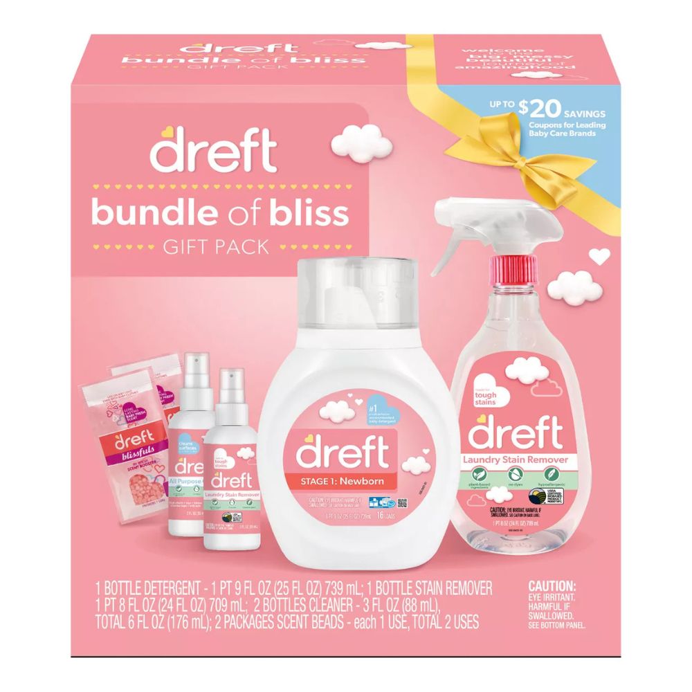 Dreft Combo Of Bliss Detergente + Quita Manchas + 2 Limpiador + Scen Beads