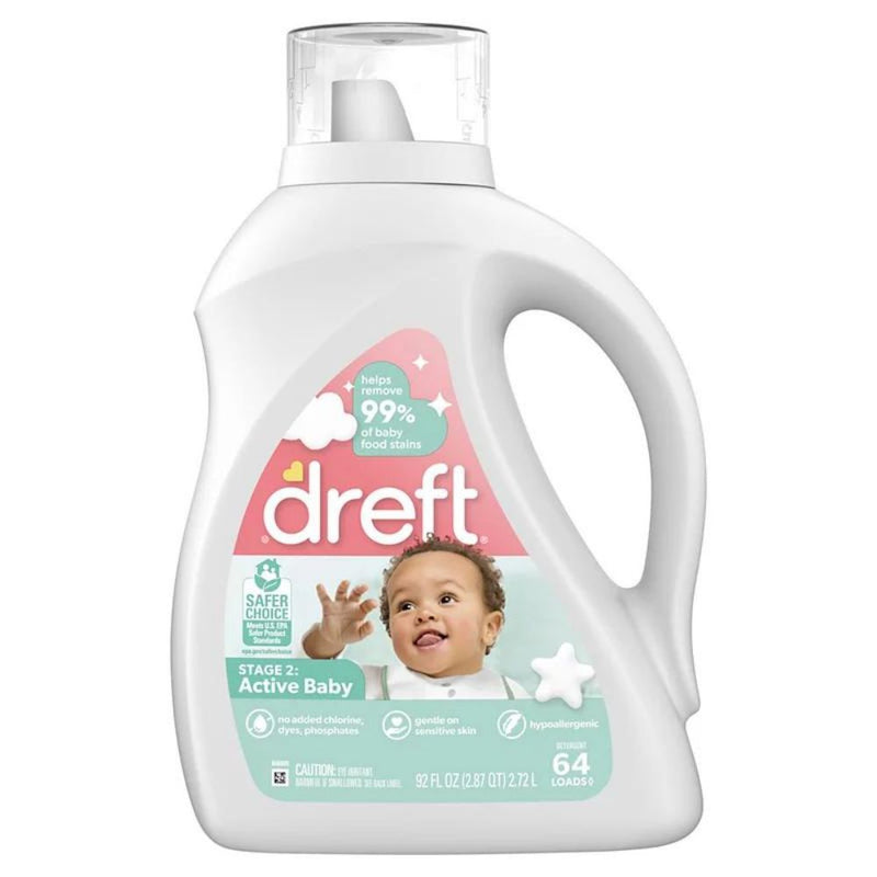 Dreft Detergente 64 Loads Active Baby 2.72Ltros