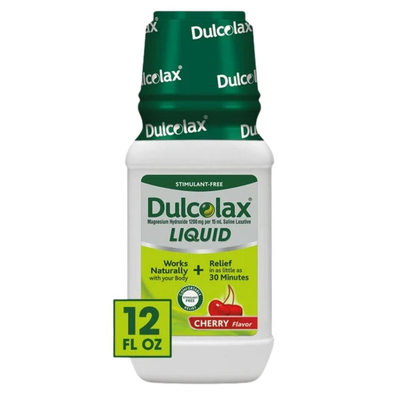 Dulcolax Liquid Laxante Magnesium Hidroxide 1200mg Saline Laxative Cherry 354ml