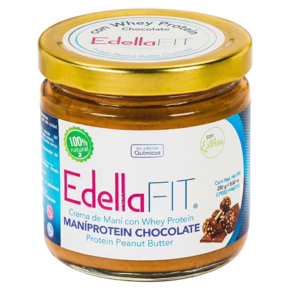 Edellafit Mantequilla de ManíProtein Chocolate 200gr
