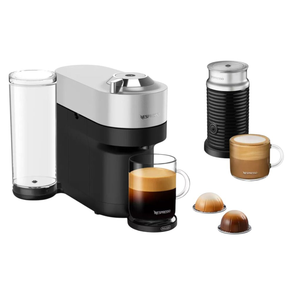 Nespresso Vertuo Pop+ Deluxe de De'Longhi con Aeroccino + 12 Capsulas