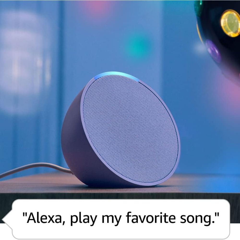 Amazon Echo Pop Altavoz Inteligente y Compacto con Sonido Definido y Alexa