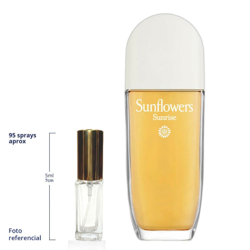 Elizabeth Sunflowers Sunrise Decant Travel Size Eau De Toilette For Woman