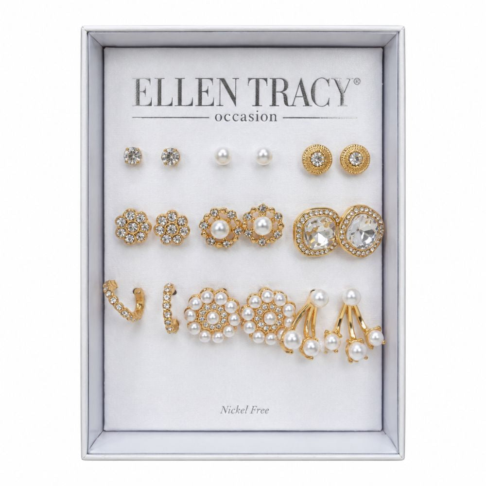 Ellen Tracy Set de Zarcillos 9 Pares