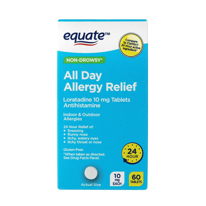 Equate All Day Allergy Relief 60 Tablets