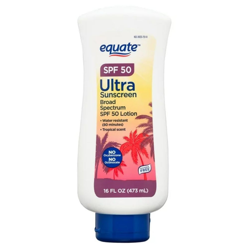 Equate Protector Solar Ultra SPF 50 Sunscreen Broad Spectrum 473ml