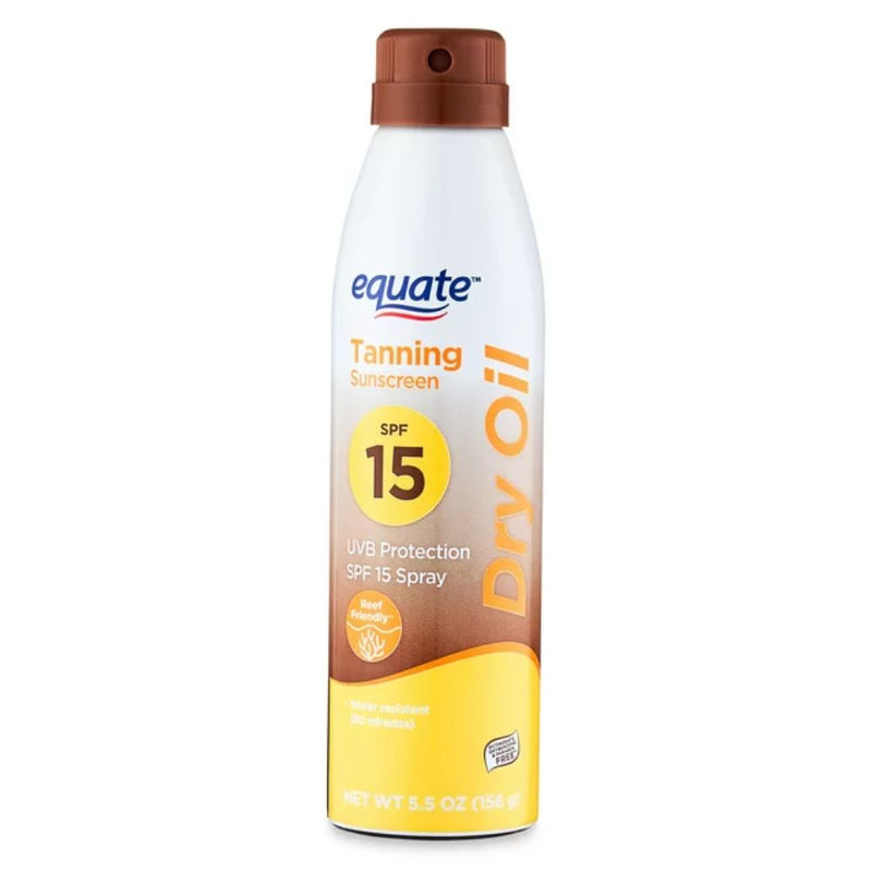 Equate Tanning Dry Oil Sunscreen SPF 15 156gr