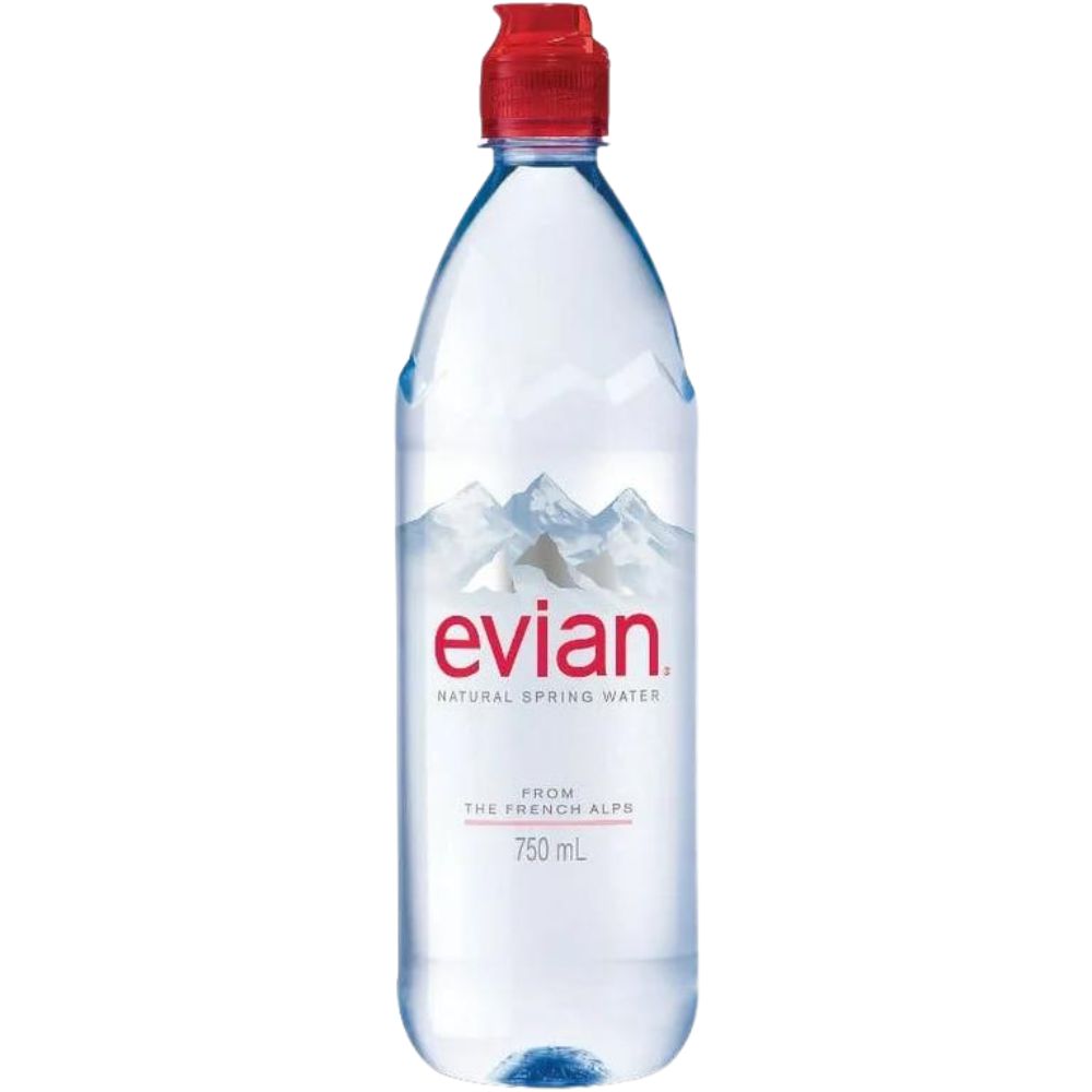 Evian Sport 12 Botellas 750ml Agua Natural Mineral Water