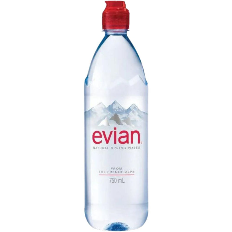 Evian Sport 12 Botellas 750ml Agua Natural Spring Water