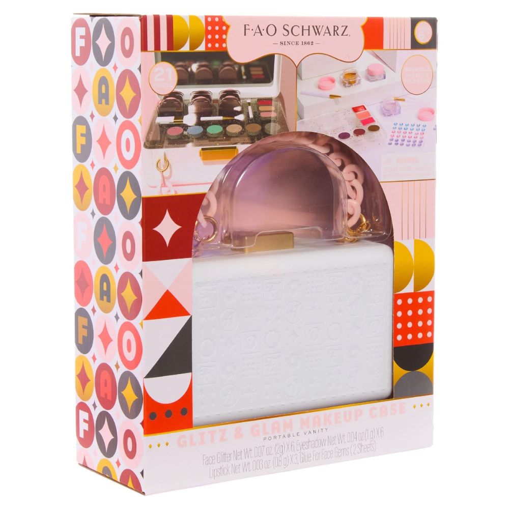 F.A.O Glitz & Glam Makeup Case Portable Vanity 6+