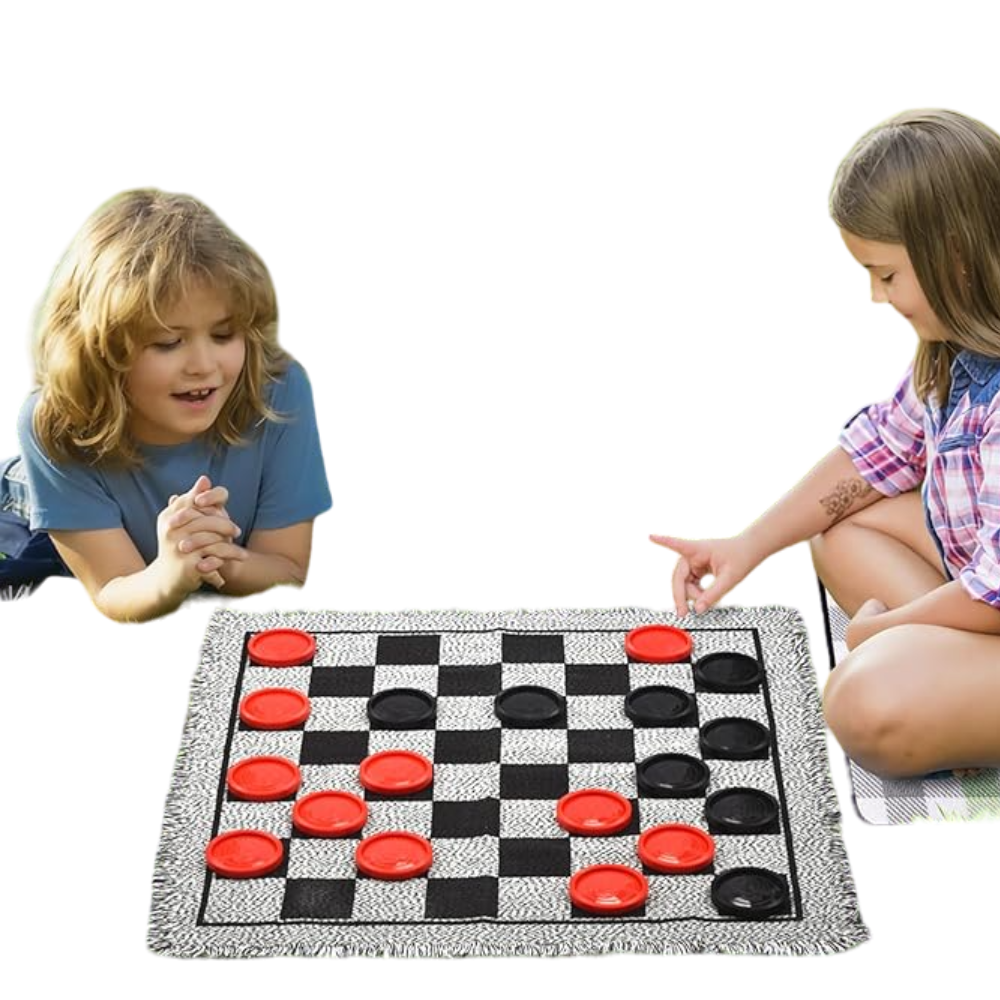 Juego de Damas Gigante 3 in 1 Game With Tic Tac Toe