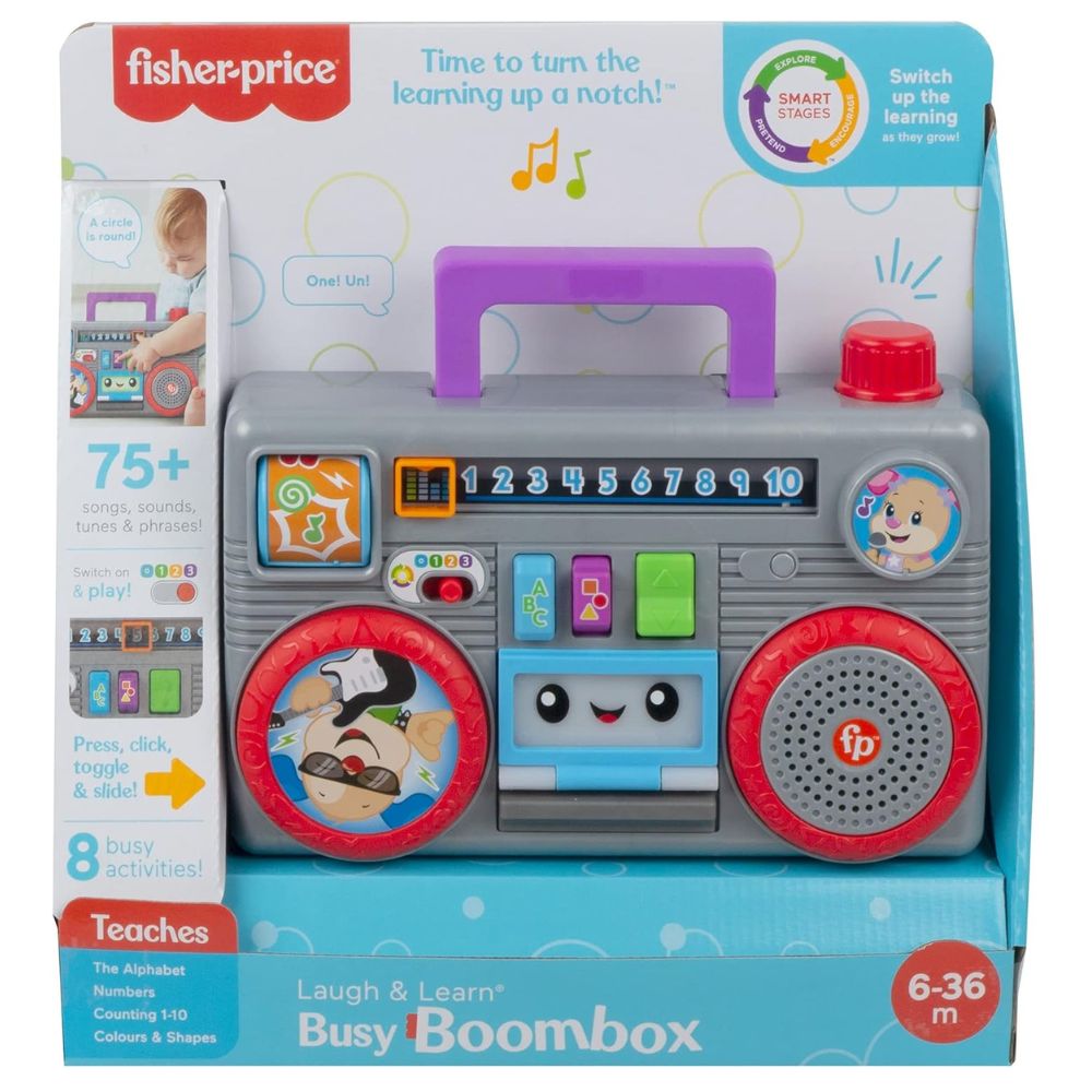 Fisher Price Busy Boombox Laugh & Learn 6-36m