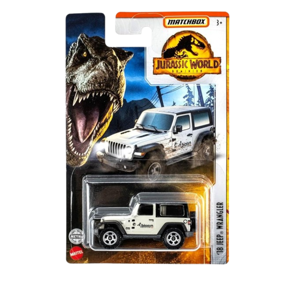 Matchbox Jurassic World 18 Jeep Wrangler 3+