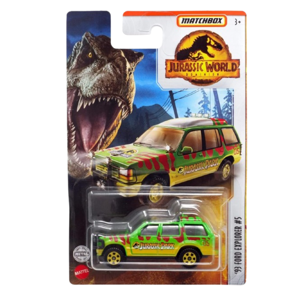 Matchbox Jurassic World 93 Ford Explorer #4 3+