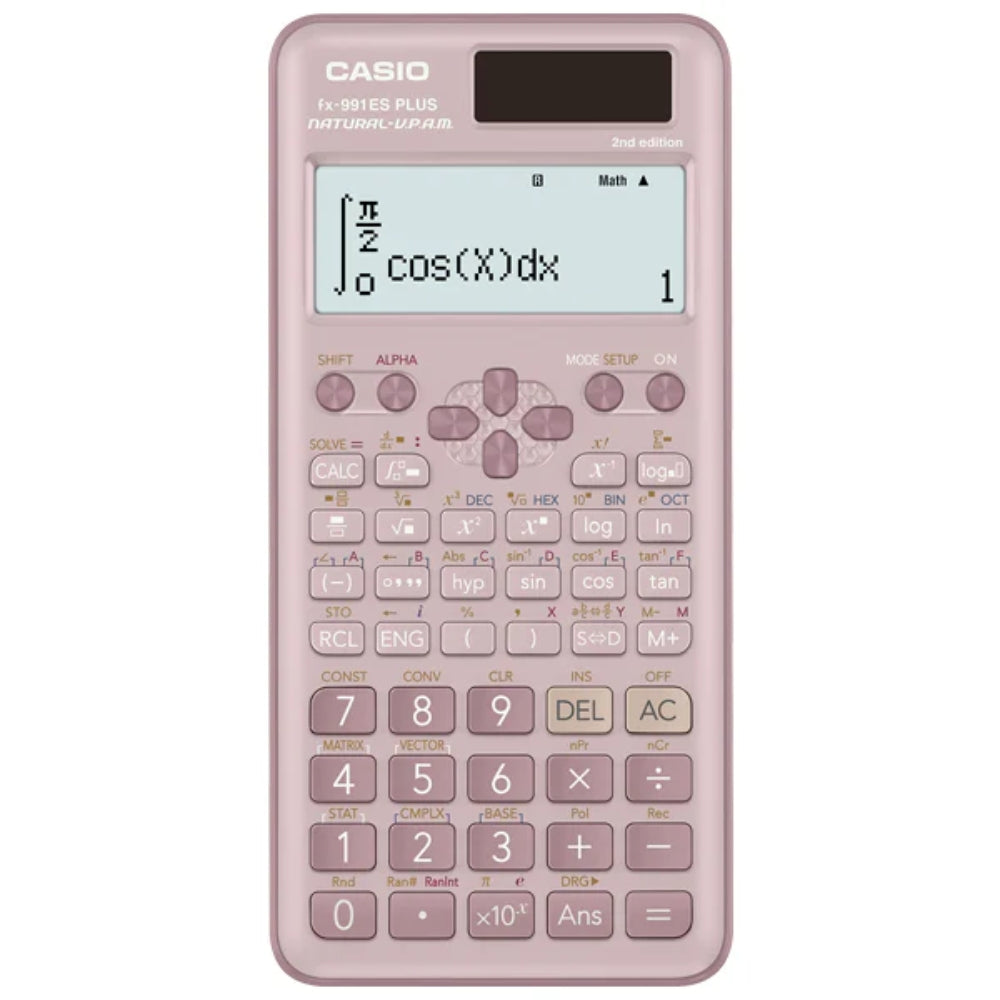 Casio Calculadora Científica Estándar Pink fx-991ES Plus-2
