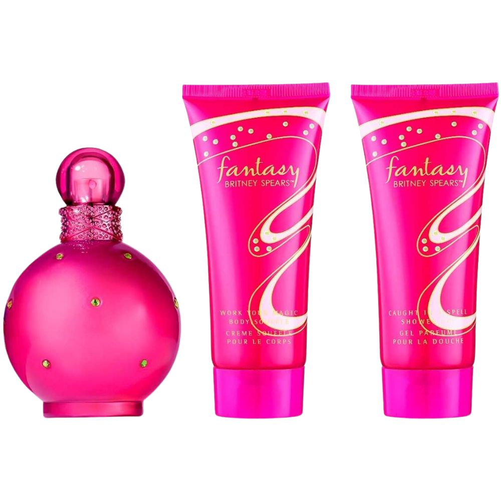 Britney Spears Fantasy Set For Women Eau de Parfum 100ml + Body Lotion 100ml + Shower Gel 100ml