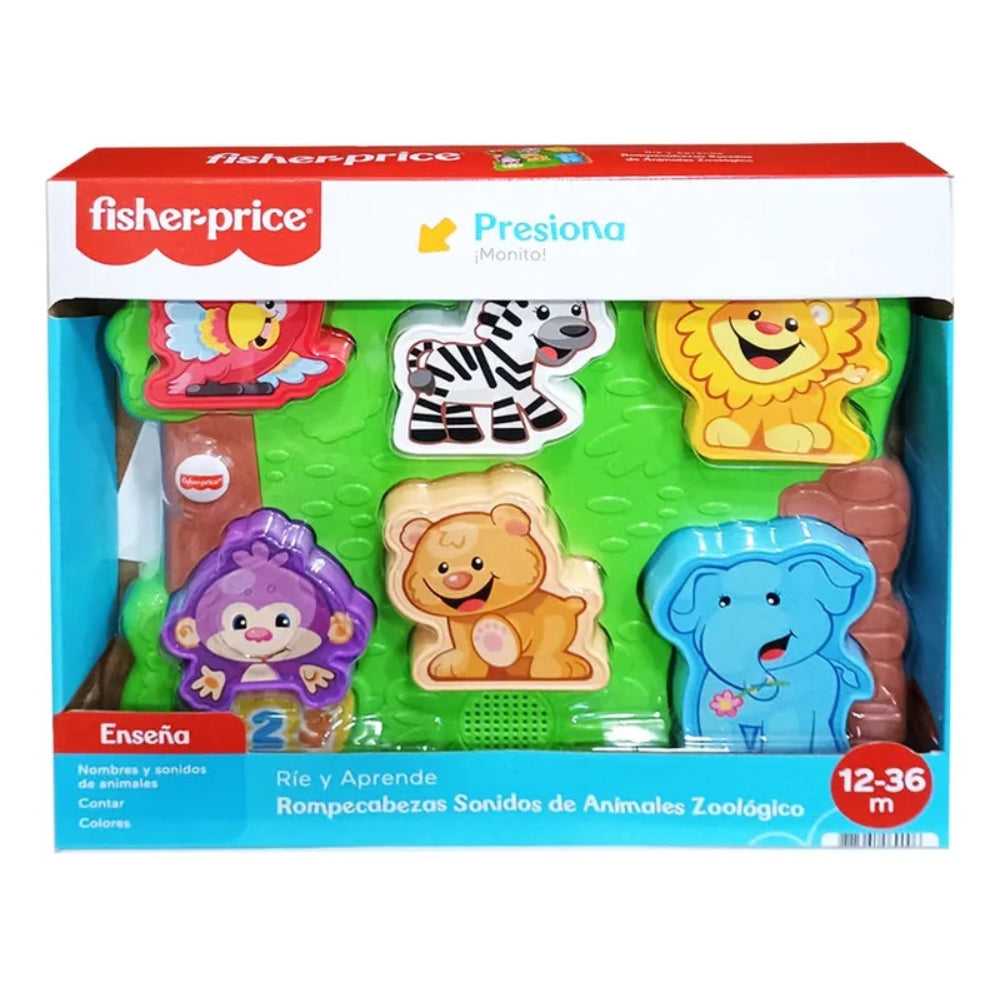 Fisher Price Rompe Cabezas Sonidos de Animales Zoológico 12-36m