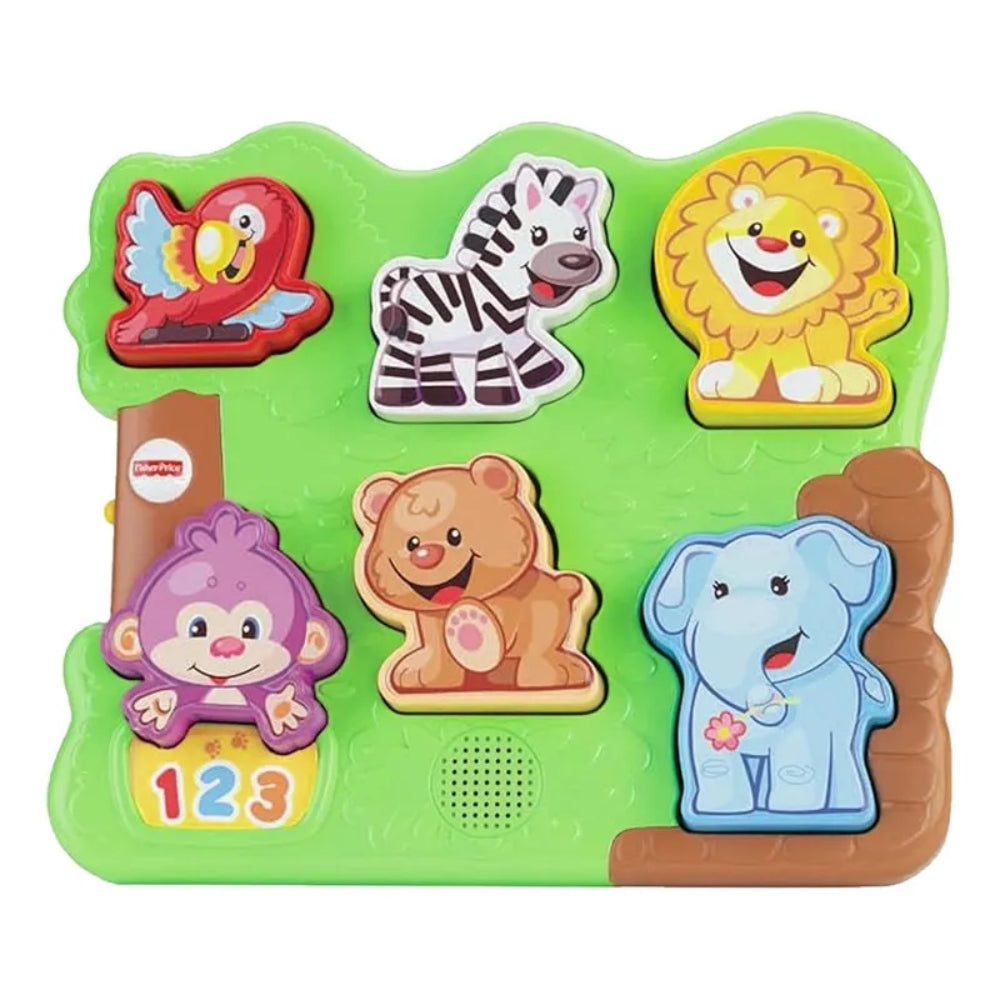 Fisher Price Rompe Cabezas Sonidos de Animales Zoológico 12-36m