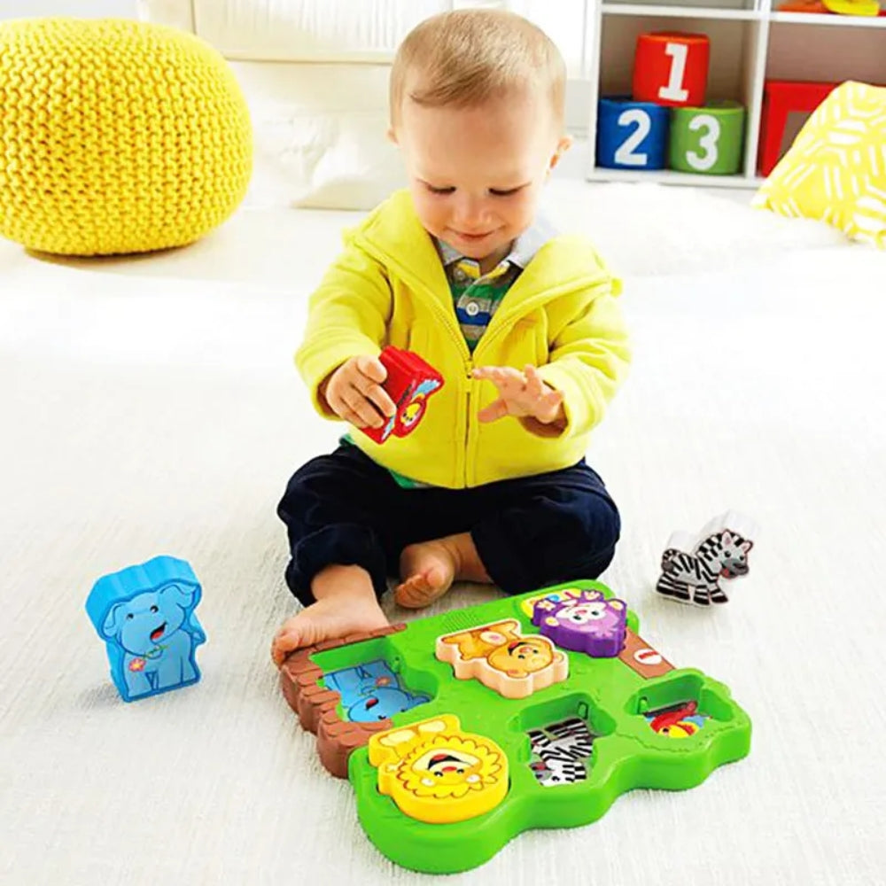 Fisher Price Rompe Cabezas Sonidos de Animales Zoológico 12-36m