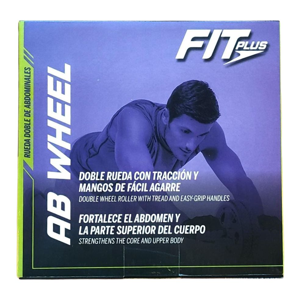 Fit Plus AB Wheel Rueda Doble de Abdominales