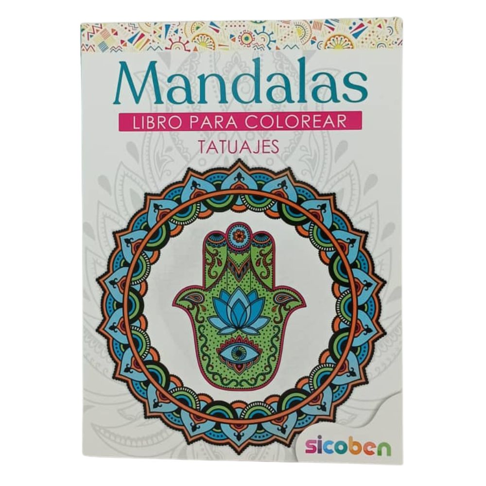 Sicoben Mandalas Libro Para Colorear Tatuajes