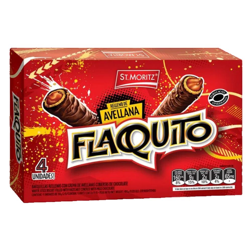 St. Moritz Flaquito Avellana Estuche 4 Und x 30gr