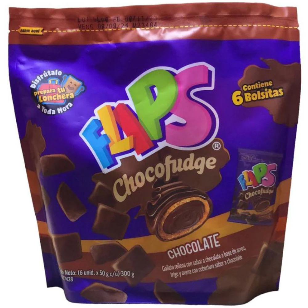 Flips ChocoFudge Chocolate 6 Und x 50gr