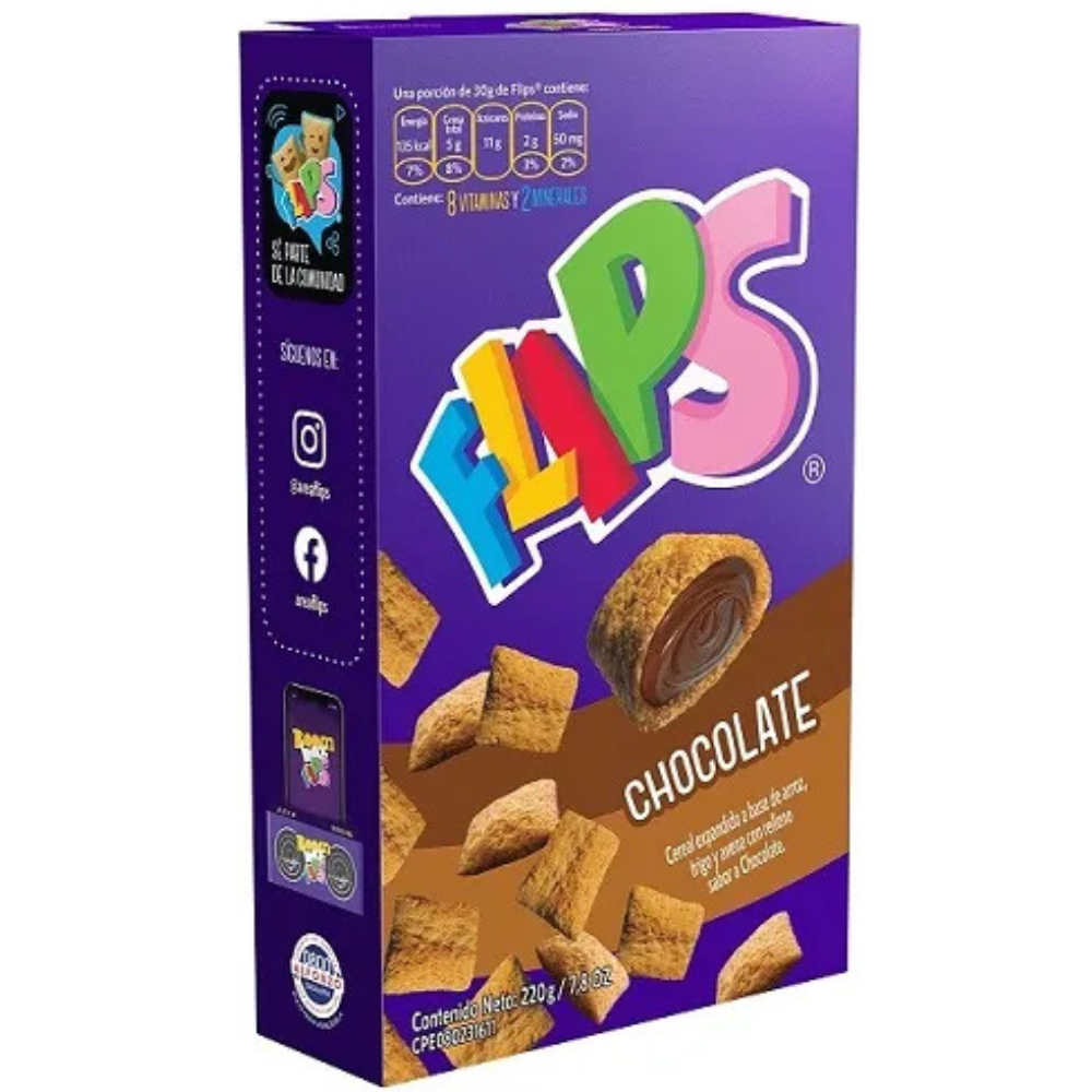 Flips de Chocolate 220gr