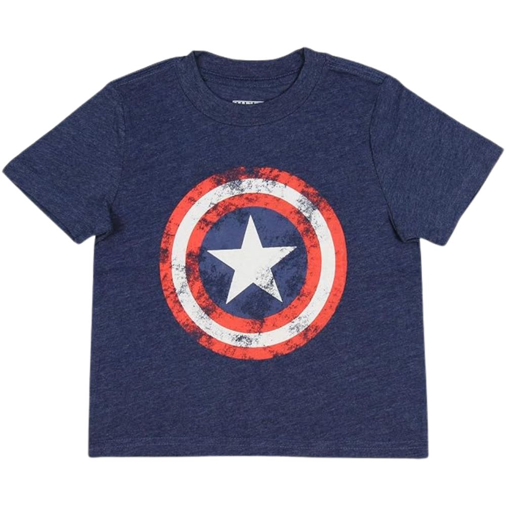 T-Shirt Para Caballero Capitan America Con Manga Corta