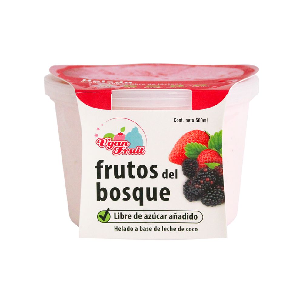 V'gan Fruit Helado Frutos del Bosque 500ml