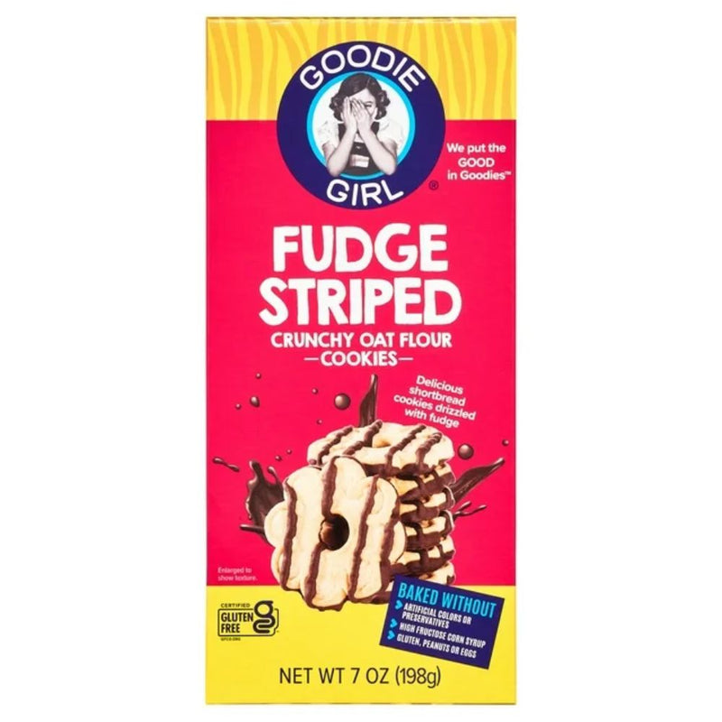 Goodie Girl Cookies Gluten-Free Fudge Striped Cookies 198gr