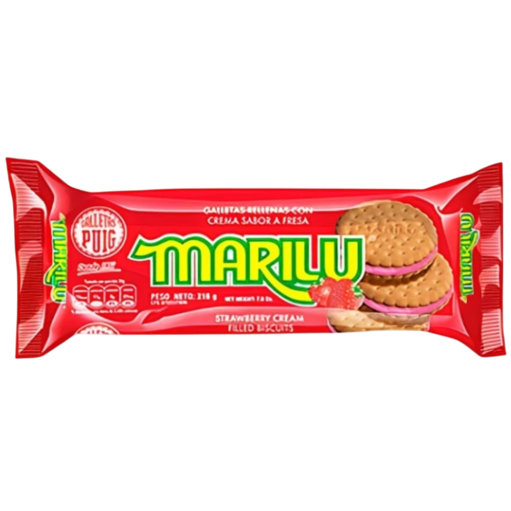 Galletas Marilu Puig de Fresa 6 Paquetes Individuales 216g