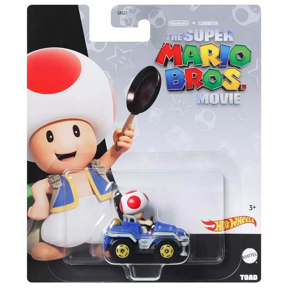 Hot Wheels Mariokart Toad 3+