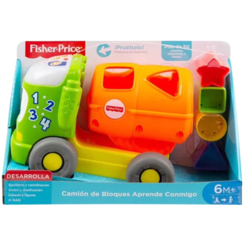 Fisher-Price Camion de Bloques Aprende Conmigo 6m+